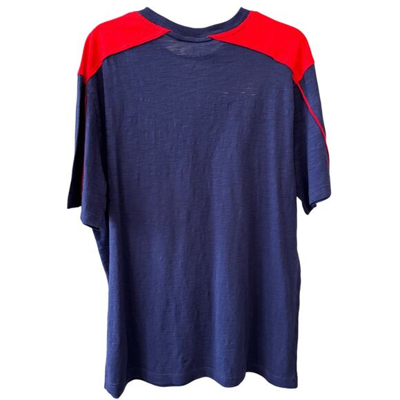New NFL Team Apparel PATRIOTS Men's Blue Red Short Sleeve T Shirt Size L - Picture 2 of 5